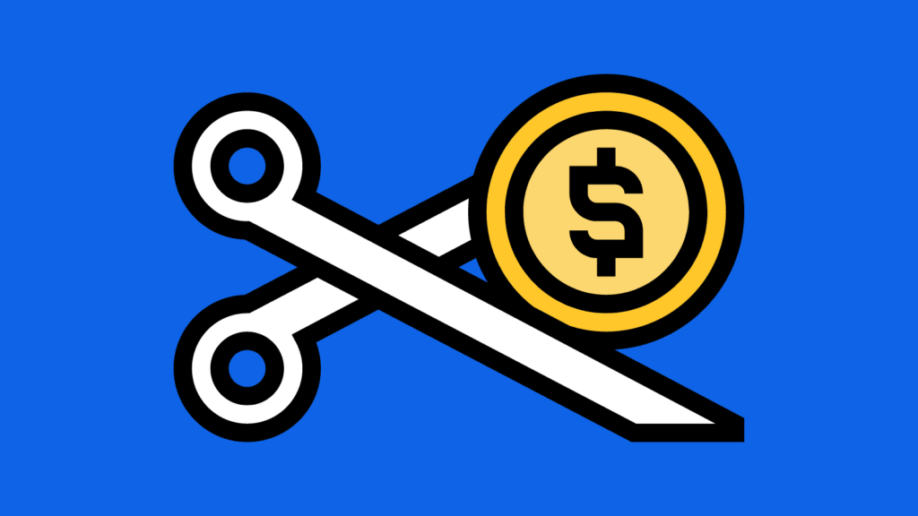 Scissors with a dollar sign representing tax deductions that may be overlooked